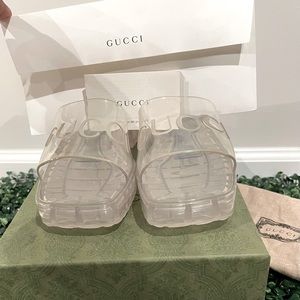 *****New Gucci Clear Slides*********